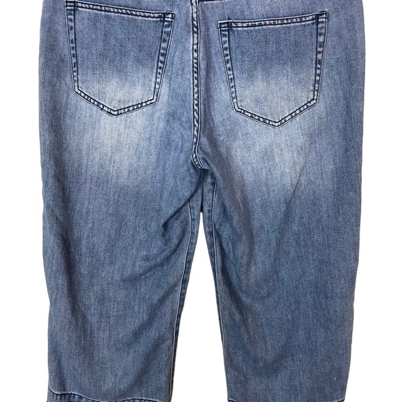 Liverpool The Crop Wide Leg Raw Hem Size 8/29 Baggy Relaxed Hipster Cropped Jean - Picture 15 of 16